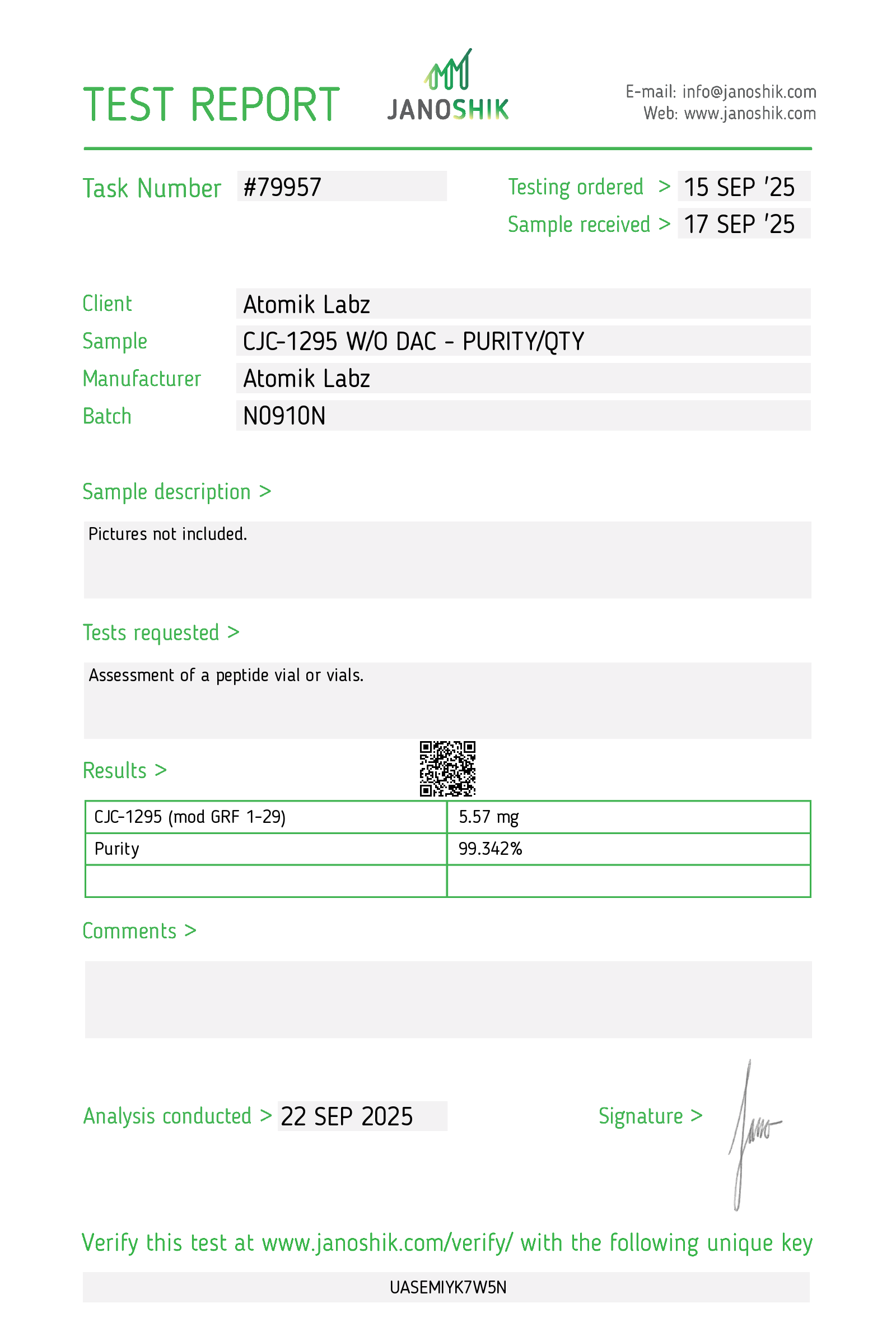 BULK PACK CJC-1295 W/O DAC 5mg (cjc NO DAC) (10 VIALS) BULK PACK CJC-1295 W/O DAC 5mg (cjc NO DAC) (10 VIALS)