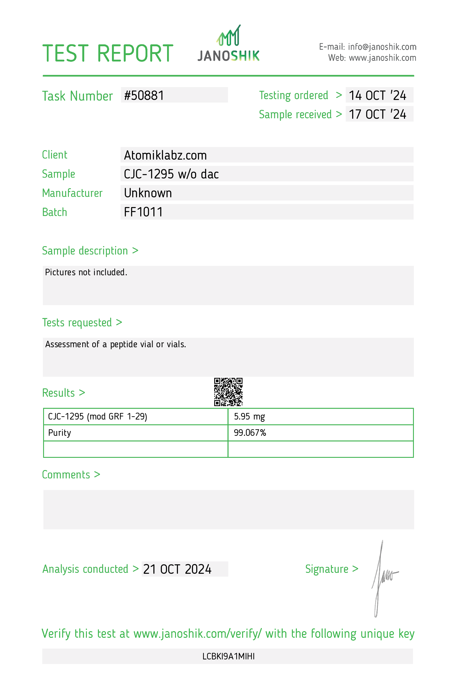 BULK PACK CJC-1295 W/O DAC 5mg (cjc NO DAC) (10 VIALS) BULK PACK CJC-1295 W/O DAC 5mg (cjc NO DAC) (10 VIALS)