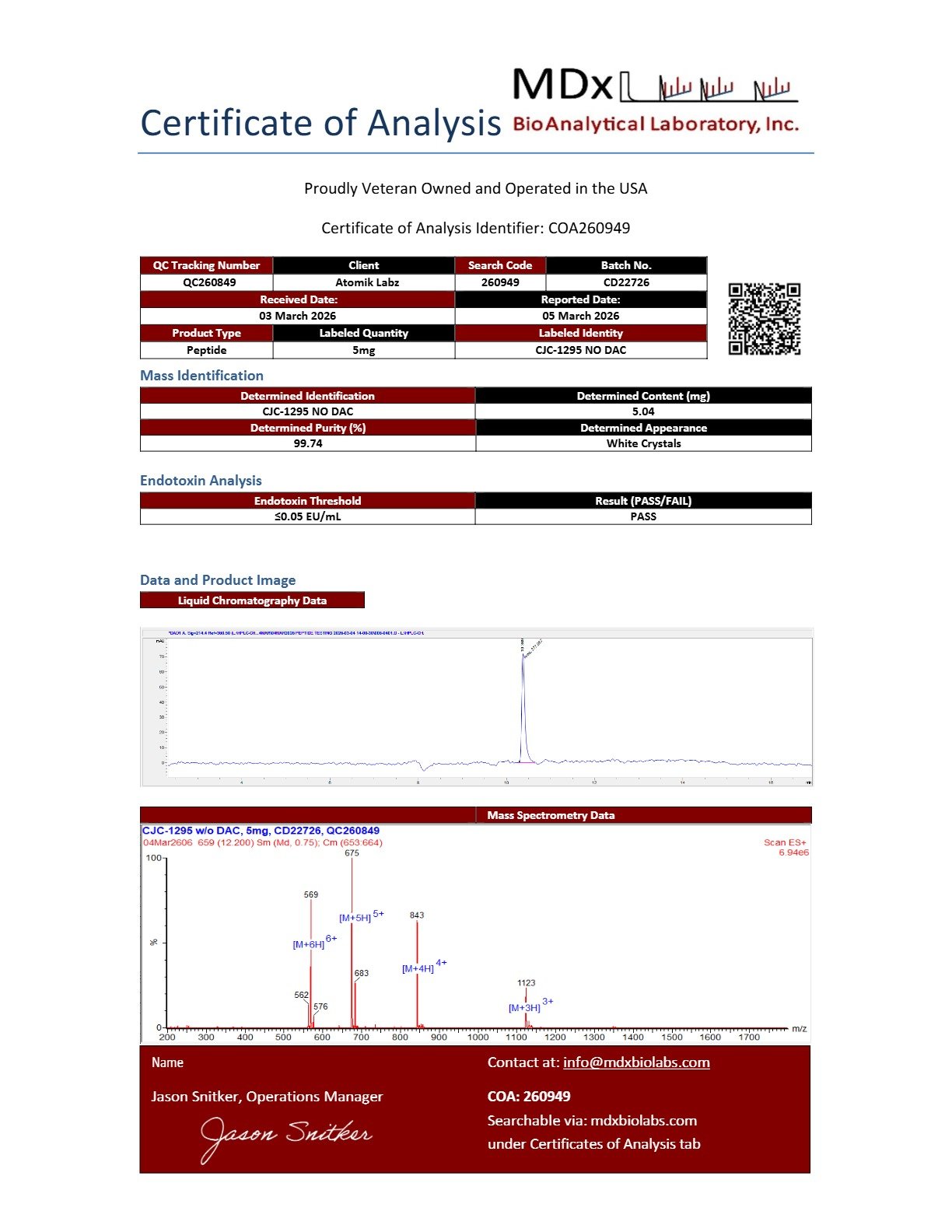 CJC-1295 W/O DAC 5mg (cjc NO DAC)